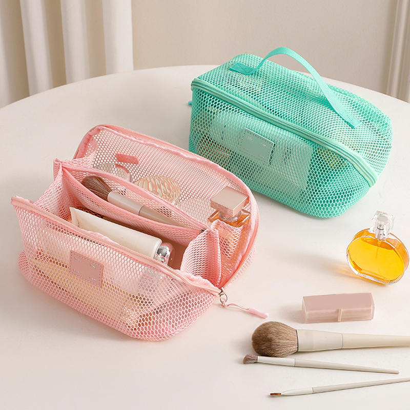 Travel Ziplock Bags - メイクアップオーガナイザー 女性用トイレタリーキットバッグ メイクアップケース 収納ポーチ 化粧品収納 コスメバッグ