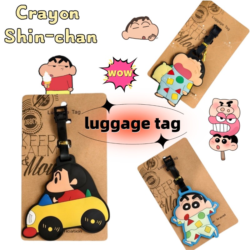 It Travel Accessories - クレヨンしんちゃん漫画アニメキャラクターファッション荷物タグかわいいバッグ旅行携帯用吊り下げアクセサリー装飾ギフト