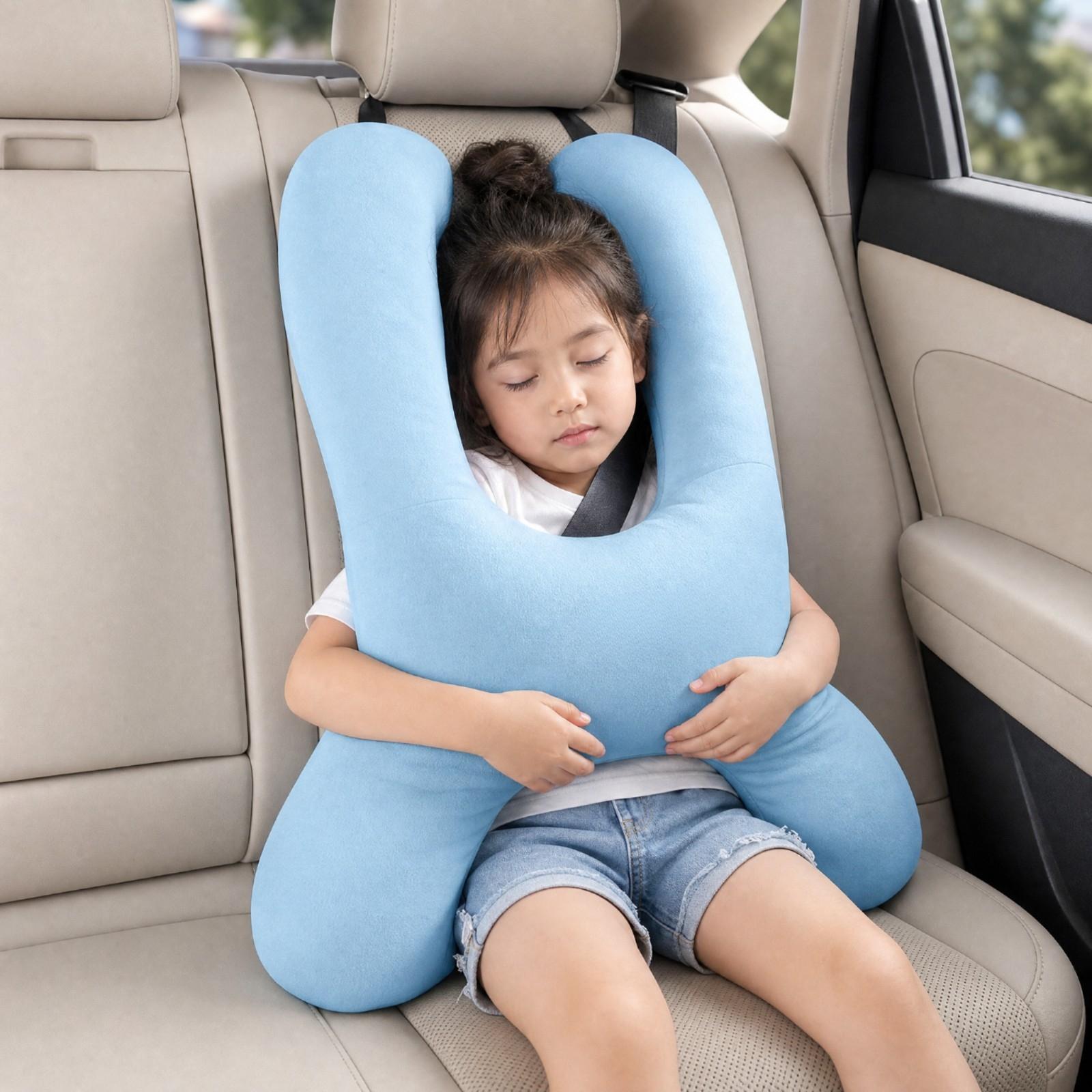 Travel Accessories Kids - 子供用車用トラベルピロー メモリーフォーム ネックサポート チャイルドヘッドクッション ソフトU字型 快適な車内アクセサリー
