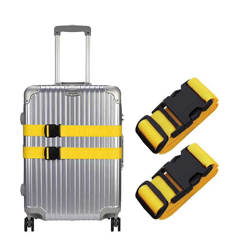 Travel Accessories Luggage Straps - 1 個ナイロン荷物ストラップ調節可能な旅行スーツケースバックルストラップ手荷物ベルト旅行アクセサリースーツケースパッキングシートベルト