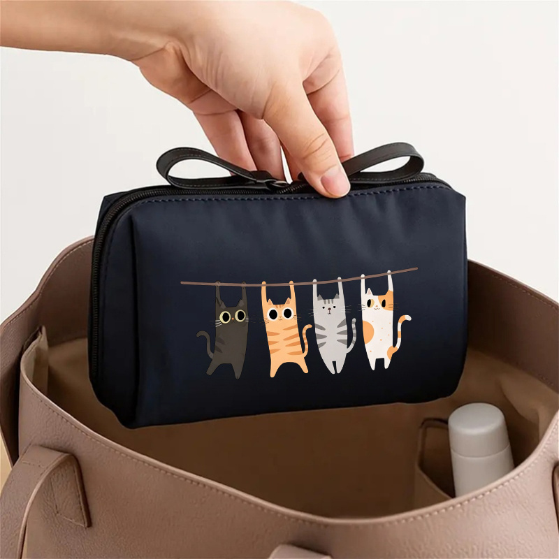Travel Accessories Needed - 魅力的なトラベル用化粧ポーチ 女性用 コンパクト ジッパー付き 化粧品オーガナイザー ポータブル