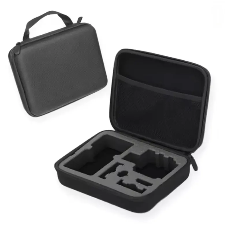 Travel Accessories Box - 落下防止トラベルキャリーボックス、GoPro Hero 12‑5、SJCAM DJI Osmoアクションカメラアクセサリー用EVAハードシェル収納キャリングケース