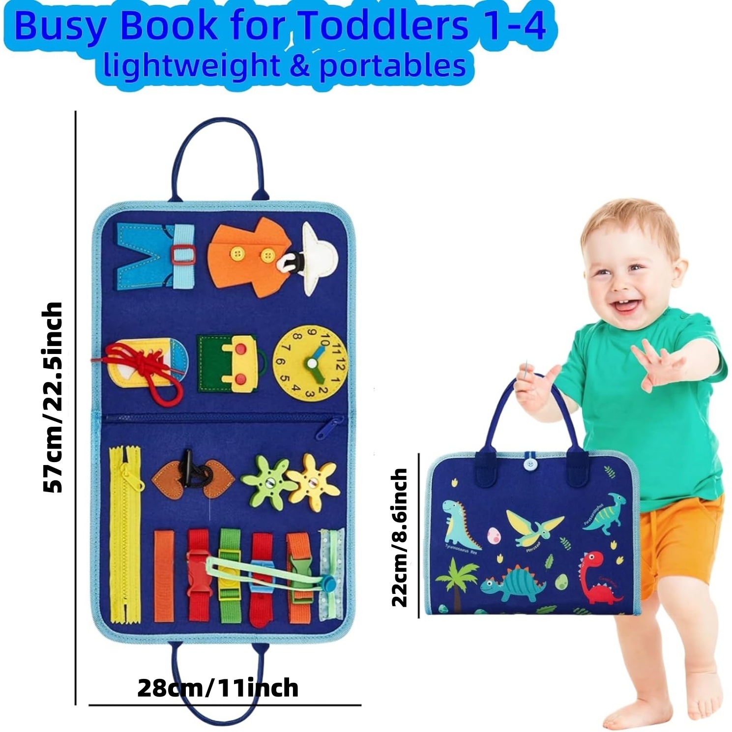 幼児ビジーボード - モンテッソーリおもちゃ、教育学習感覚ビ - Travel Accessories Toddler のレビューと価格