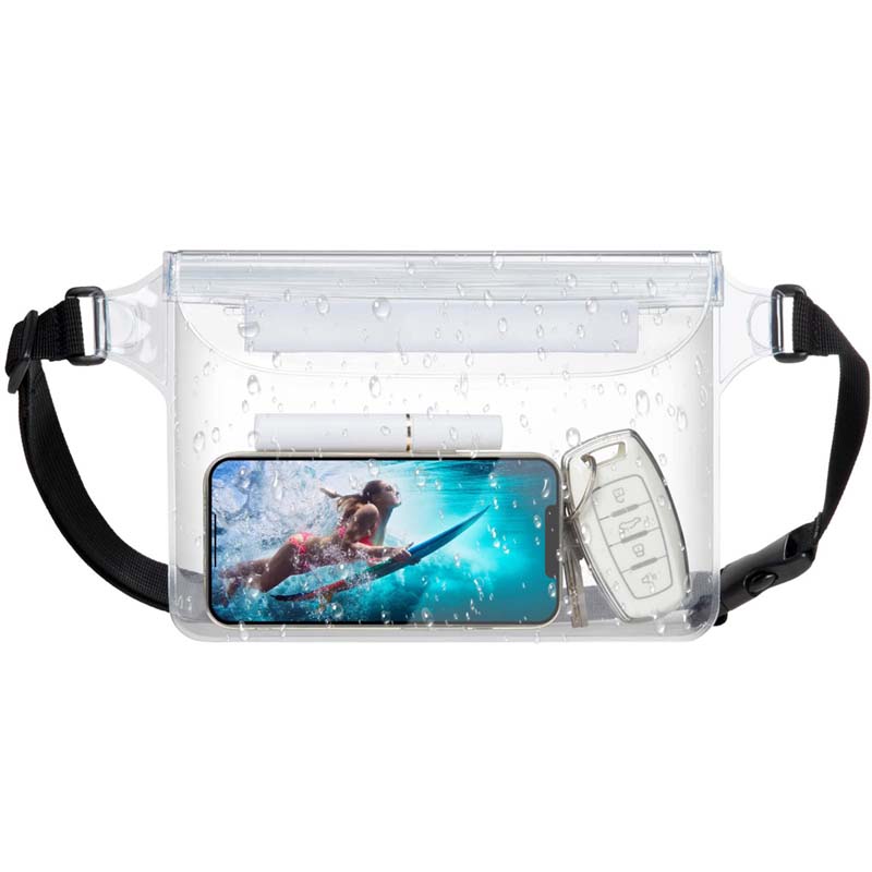 PVC 防水携帯電話バッグ貴重品ベルトバッグビーチ水泳シュノ - Travel Ziplock Bags のレビューと価格