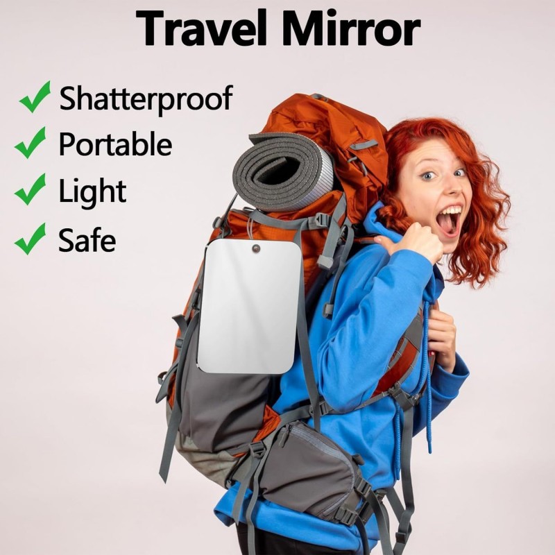 アクリル防曇ミラーシャワーシェービング曇りのないミラー洗面所 - Travel Accessories Needed のレビューと価格