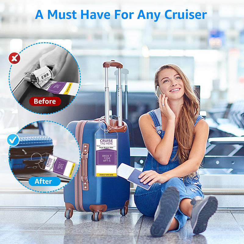 5 個のシンプルな多機能クルーズ船荷物タグ垂直透明 PVC  - It Travel Accessories のレビューと価格