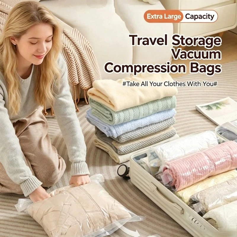 ロールアップ式省スペース旅行用収納バッグ、旅行用品圧縮バッグ - Travel Accessories Needed のレビューと価格