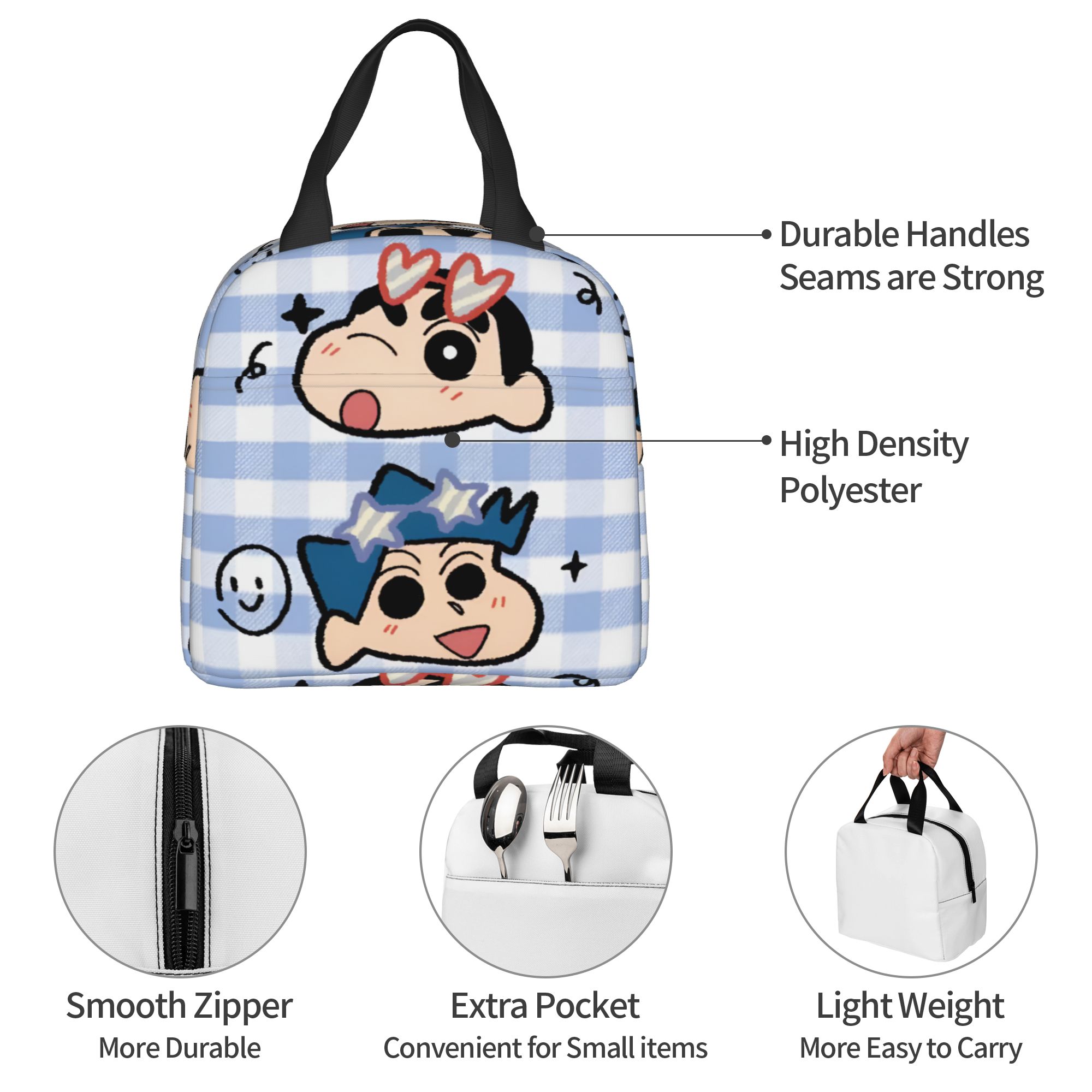 クレヨン S-しんちゃんズ 保冷ランチバッグ 防水 日本製  - Travel Accessories 2022 のレビューと価格