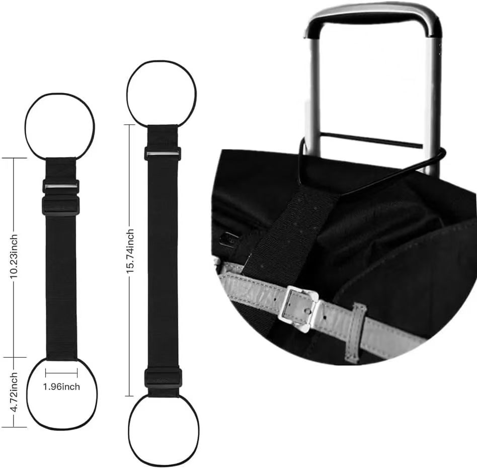 マルチカラー調整可能な旅行用荷物ストラップ、空港旅行用スーツ - Travel Accessories Luggage Straps のレビューと価格
