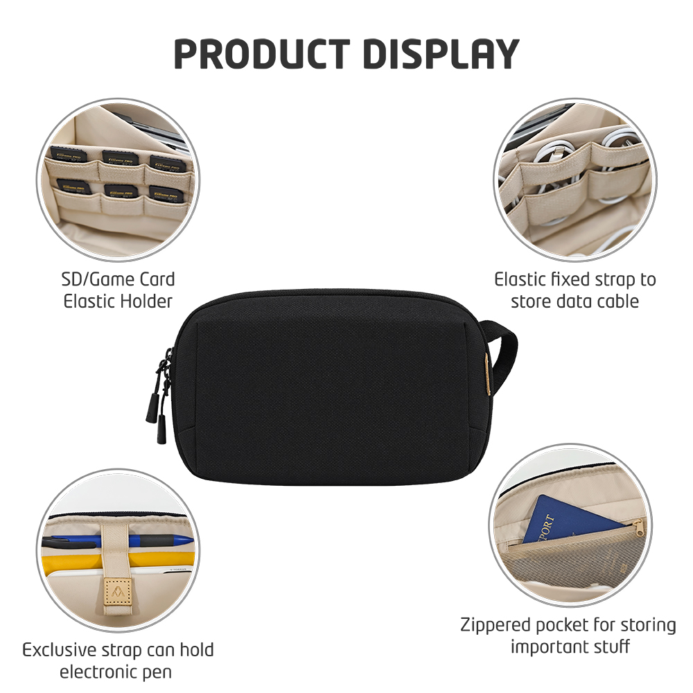 ポータブル電子オーガナイザーバッグ トラベルケーブル収納ケー - Travel Accessories Electronics のレビューと価格