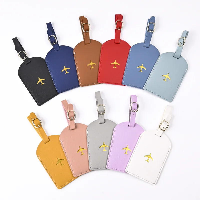 1pc 厚みのある PU ホットスタンピング航空機搭乗券荷物 - It Travel Accessories のレビューと価格
