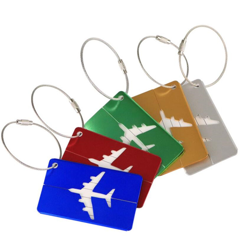 新しいファッション荷物タグアルミ合金女性男性旅行荷物スーツケ - Travel Accessories Luggage Straps のレビューと価格