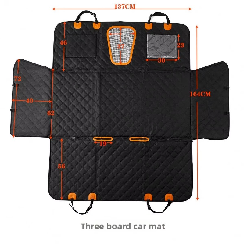 3パネル構造の頑丈な車用後部座席エクステンダー、犬用カーシー - Travel Accessories Dog のレビューと価格