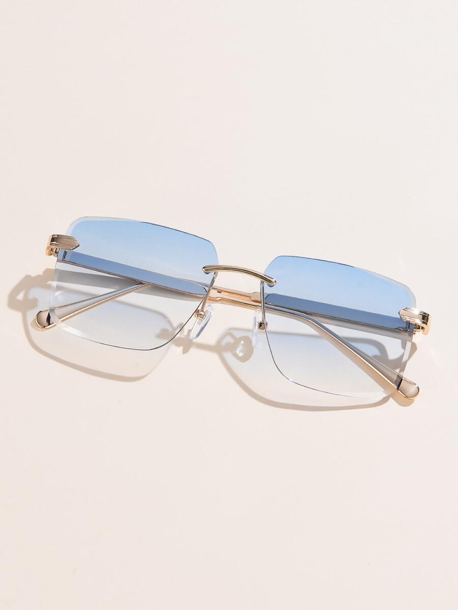 1pc 女性ファッショングラデーションカラーリムレススクエア - Travel Accessories For Women のレビューと価格