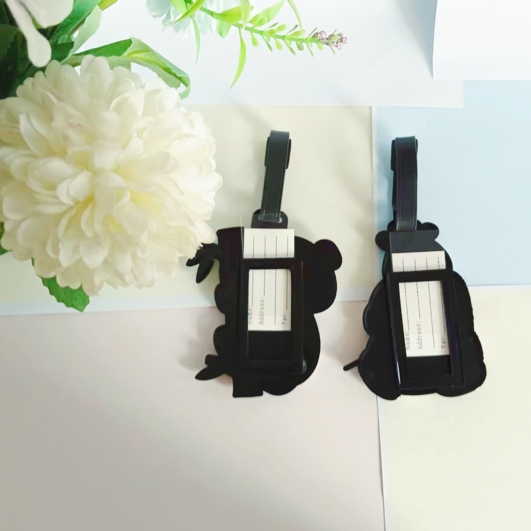 旅行用品漫画風PVCパンダラゲッジタグ旅行搭乗券スーツケース - It Travel Accessories のレビューと価格
