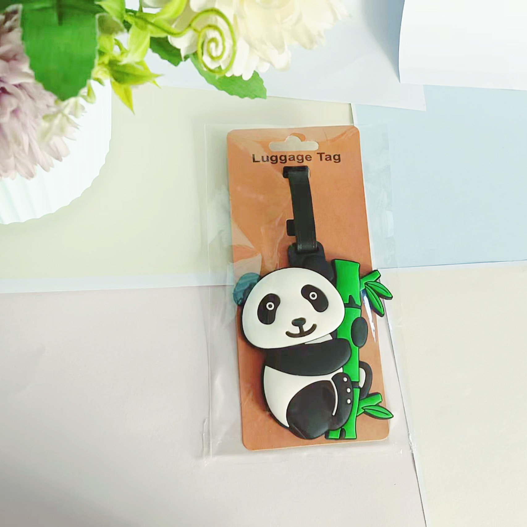 旅行用品漫画風PVCパンダラゲッジタグ旅行搭乗券スーツケース - It Travel Accessories のレビューと価格