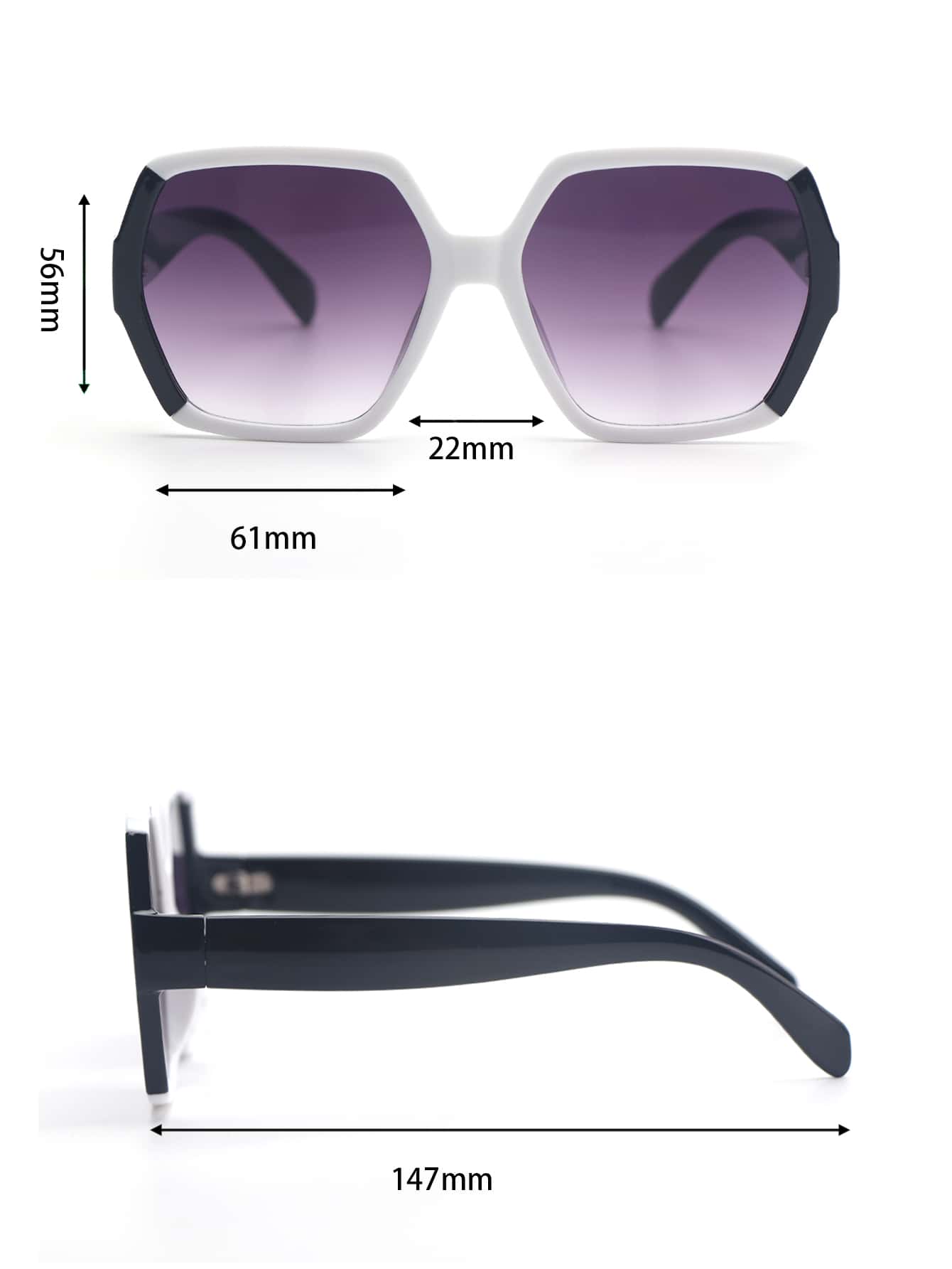 白と黒の幾何学模様が施されたレディース用メガネ。レトロなデザ - Travel Accessories For Women のレビューと価格