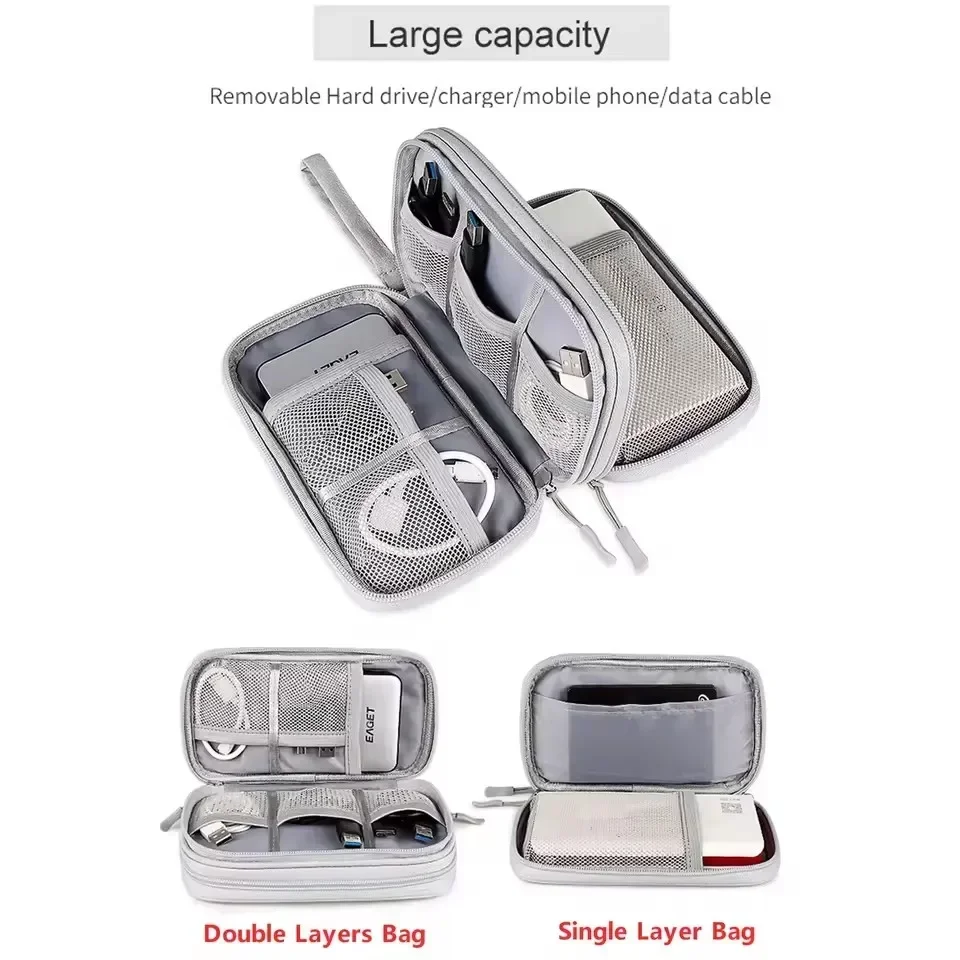 トラベルケーブルバッグ ポータブルデジタル収納ポーチ 充電器 - Travel Accessories Electronics のレビューと価格