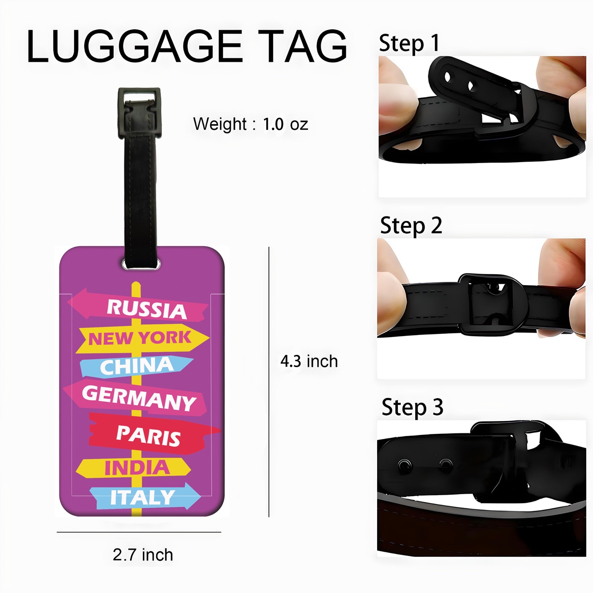 クリエイティブな道路標識表示ラベル、スーツケース、バックパッ - It Travel Accessories のレビューと価格