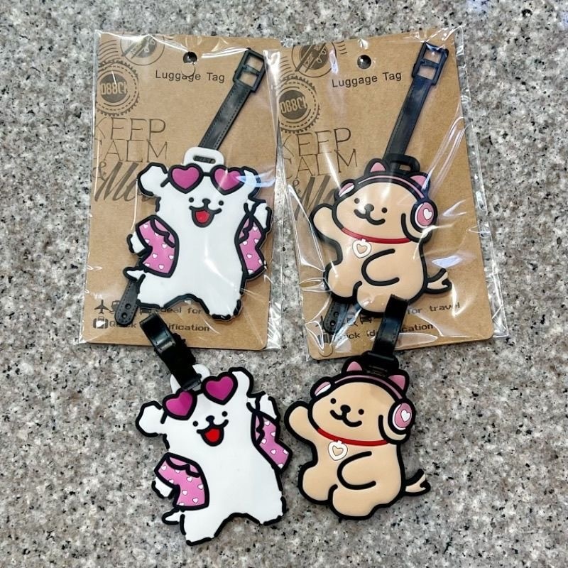    かわいい漫画犬のシリコン製荷物タグ、紛失防止スーツケ - Travel Accessories Dog のレビューと価格