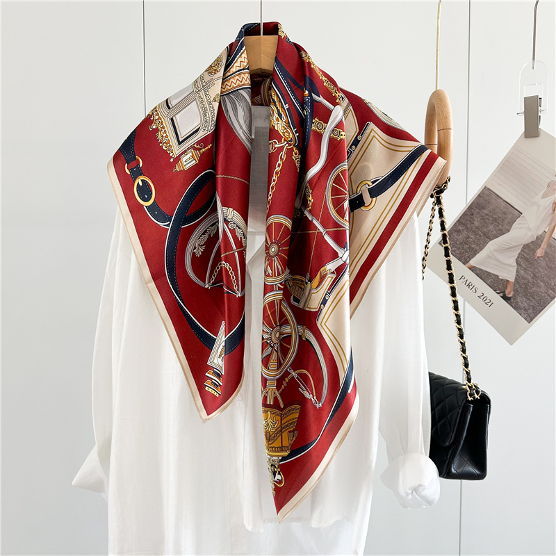 12 ミリメートルソフトシルクスカーフ女性 90 センチメー - Travel Accessories For Women のレビューと価格