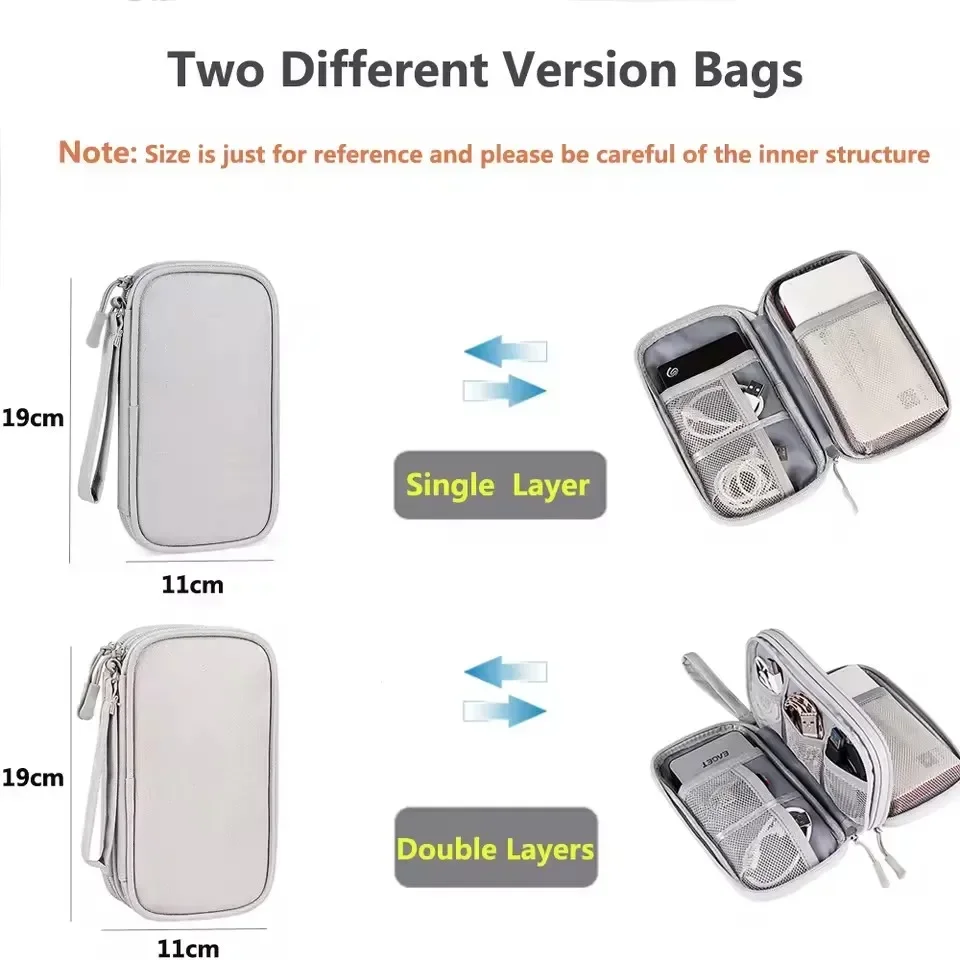トラベルケーブルバッグ ポータブルデジタル収納ポーチ 充電器 - Travel Accessories Pack のレビューと価格
