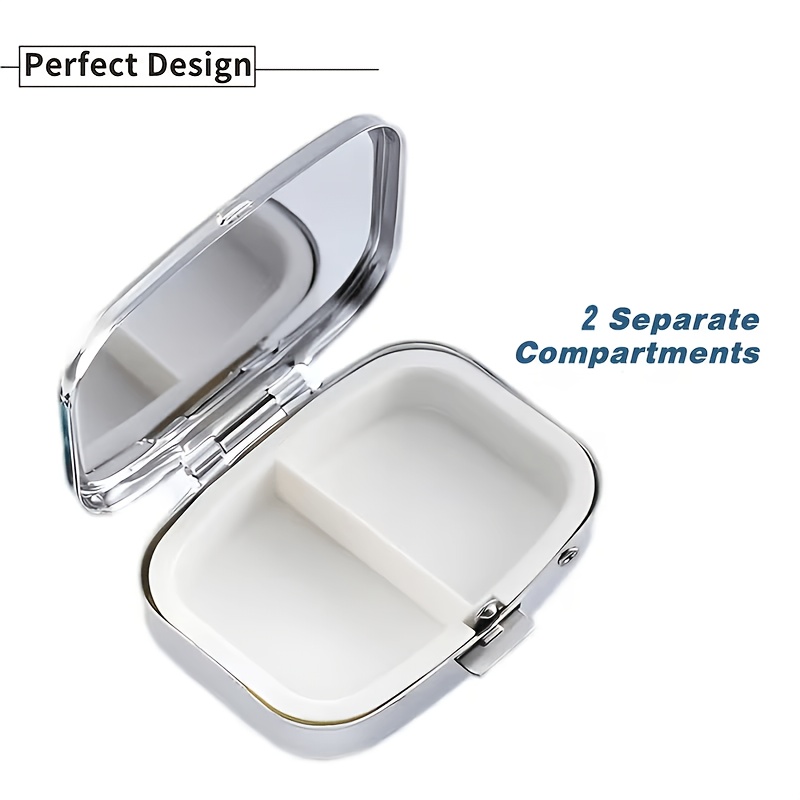 1個入り、ユニークなデザインの個人用薬箱、2区画ポータブルス - Travel Accessories Gift Ideas のレビューと価格