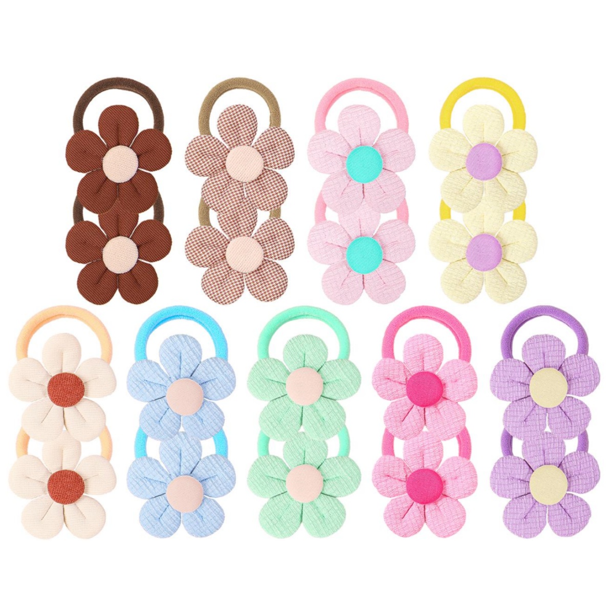 18 個ひまわりヘアネクタイキッズガールズヘアバンド弾性ナイ - Travel Accessories Kids のレビューと価格