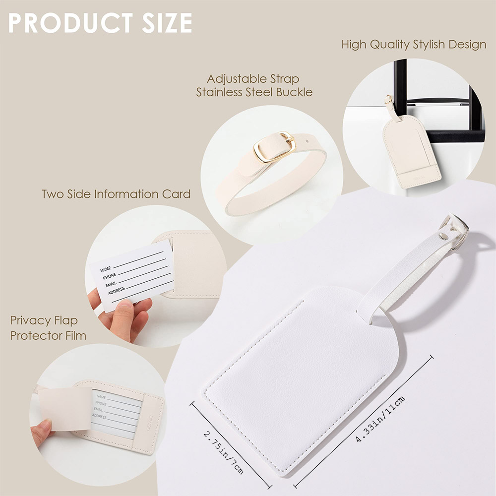 ラインストーン付きのパーソナライズされた合成皮革荷物タグ,名 - Travel Accessories Pack のレビューと価格