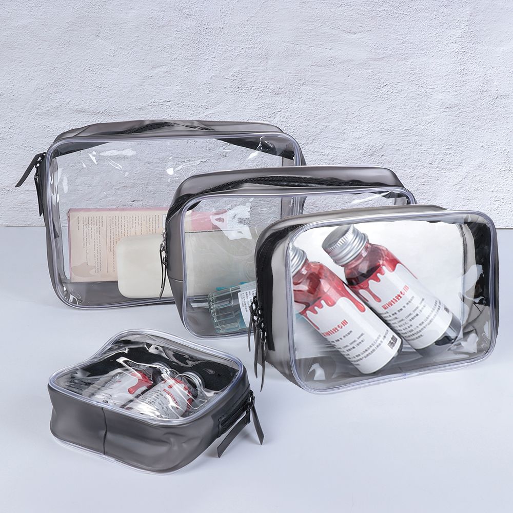 女性用透明PVCジッパー化粧品バッグ,環境保護,防水トイレタ - Travel Ziplock Bags のレビューと価格