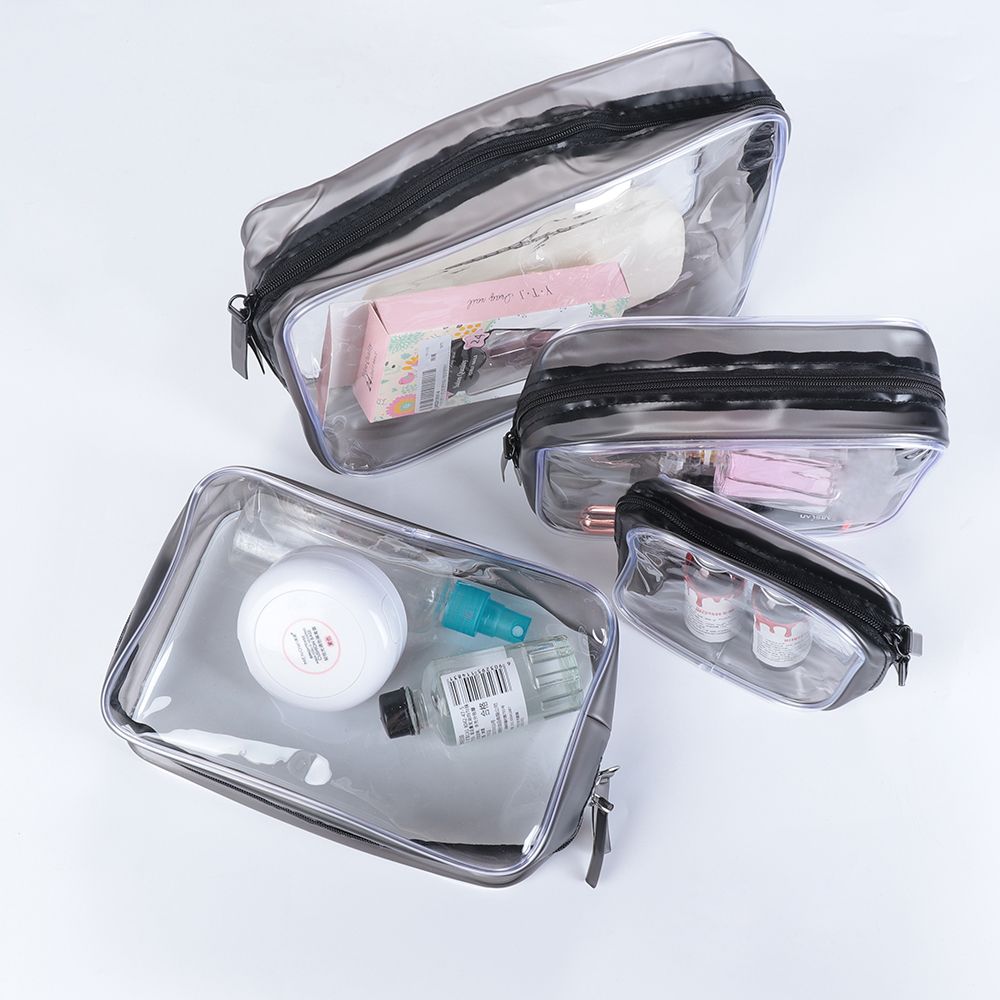女性用透明PVCジッパー化粧品バッグ,環境保護,防水トイレタ - Travel Ziplock Bags のレビューと価格