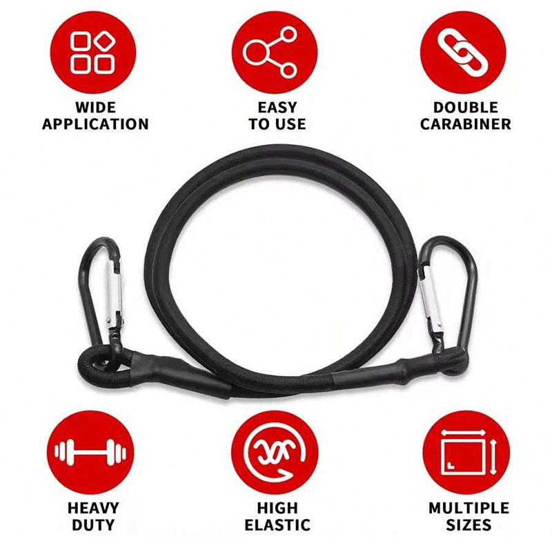 30～210cm伸縮式弾性ロープ 軽量フック付き 弾性ロープ - Travel Accessories Luggage Straps のレビューと価格