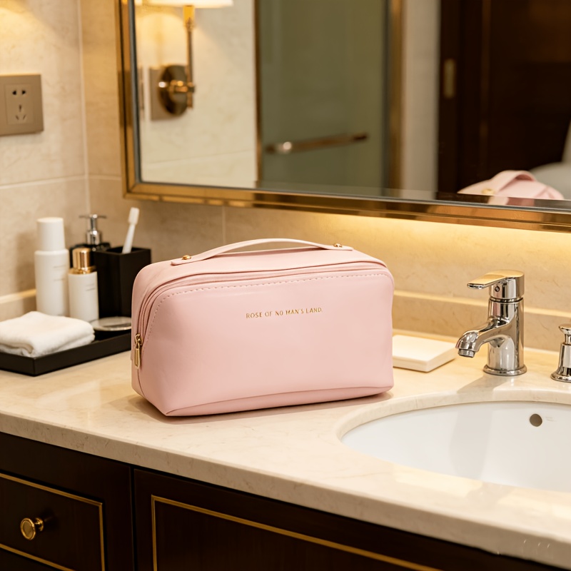 1個入りメイクアップバッグ、大容量二層構造のメイクアップ収納 - Travel Accessories Needed のレビューと価格