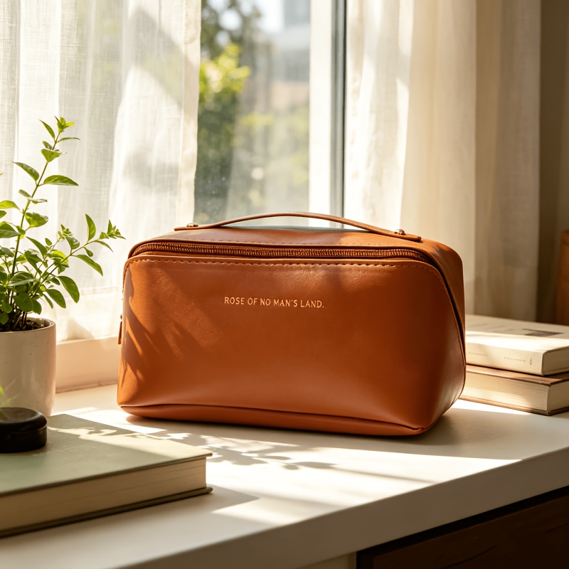 1個入りメイクアップバッグ、大容量二層構造のメイクアップ収納 - Travel Accessories Needed のレビューと価格