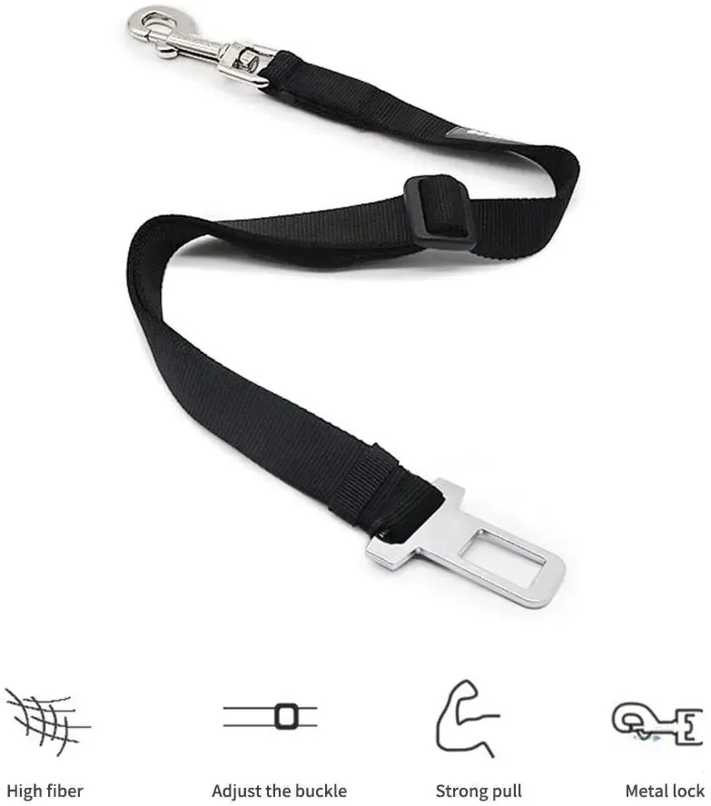 ペット用車載安全ハーネス—犬と猫用安全リード、調節可能なナイ - Travel Accessories Dog のレビューと価格