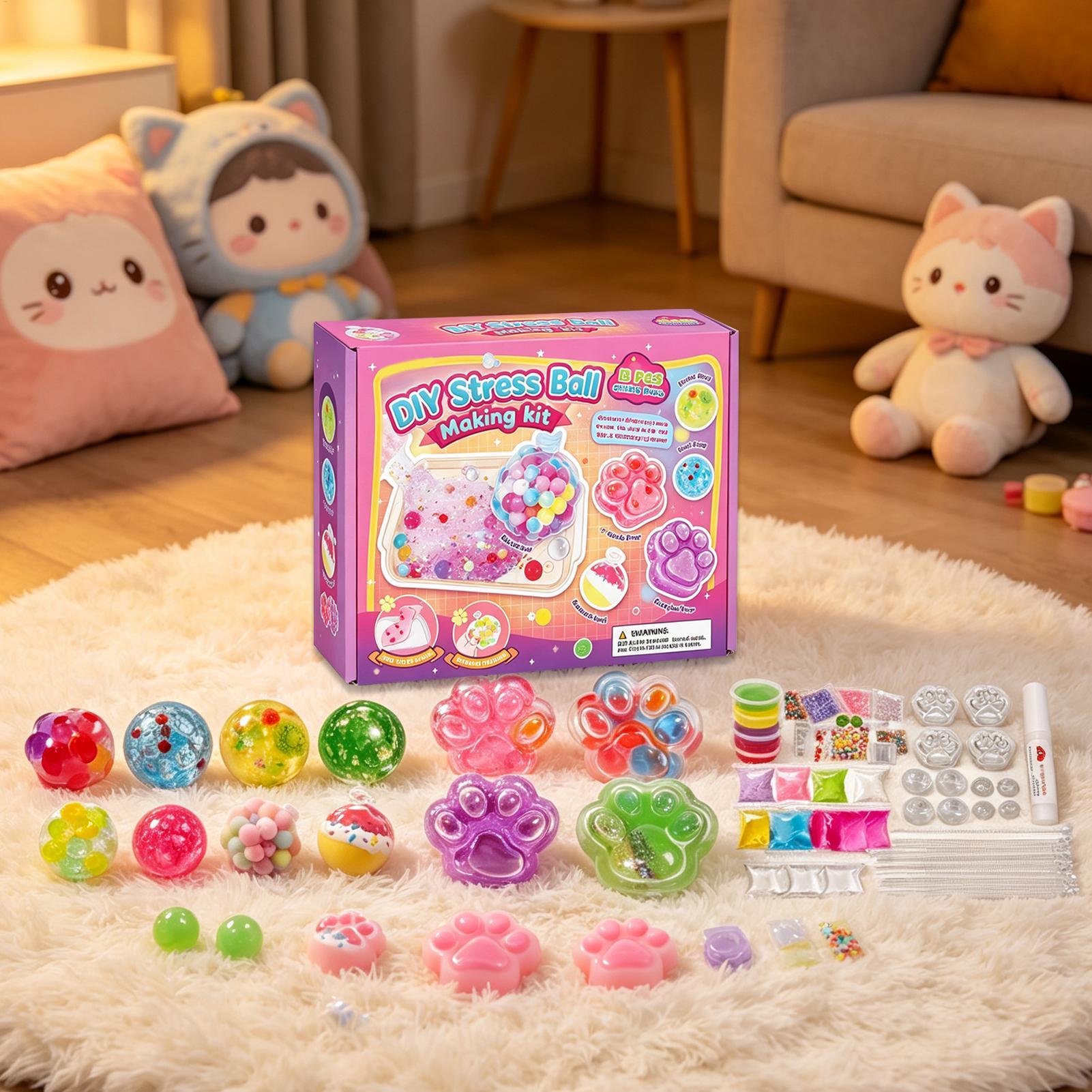 ストレス解消ボールキット。面白い猫の足の形をした、握って遊べ - Travel Accessories Kids のレビューと価格