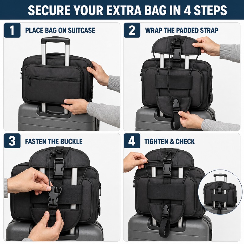耐摩耗性オックスフォードクロスラゲージストラップ1個、旅行荷 - Travel Accessories Luggage Straps のレビューと価格